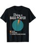 Men's Bassist Graphic T-Shirt - Casual Short Sleeve Round Neck Humorous Music Design, Machine Washab