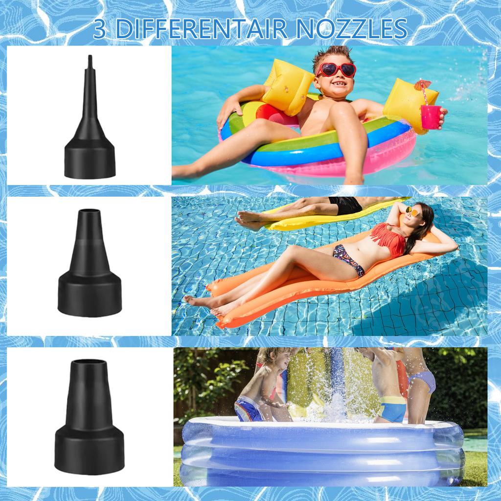 Portables Air Pump Boat Mattress Inflatable Pump Stand Up Paddle Board Pumps for Inflating and Deflating Airbeds