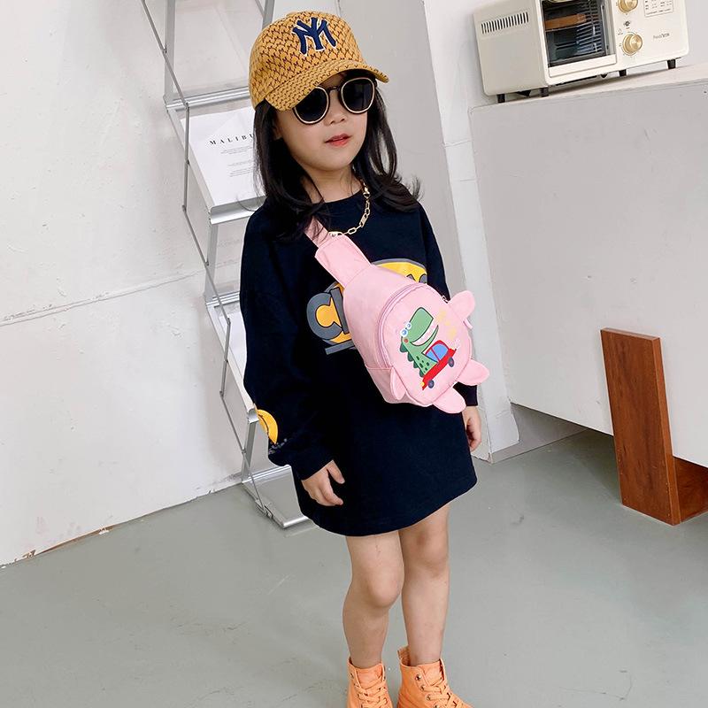 Cute Cartoon Toddler Shoulder Bags Baby Outdoor Travel Children's Messenger Bags Unisex Dinosaur Mini Casual Chest Bag