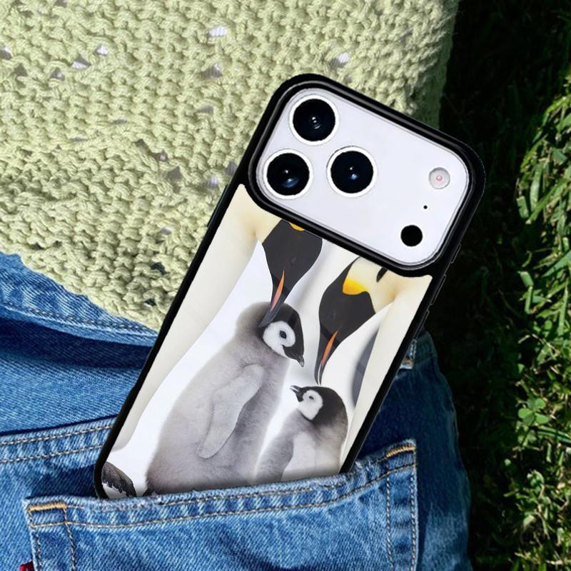 Zoo Animals 1 Penguins Phone Case For iPhone 17 AIR 16 Pro Max 15 14 Pro 11 12 13 Shockproof Silicone Cover