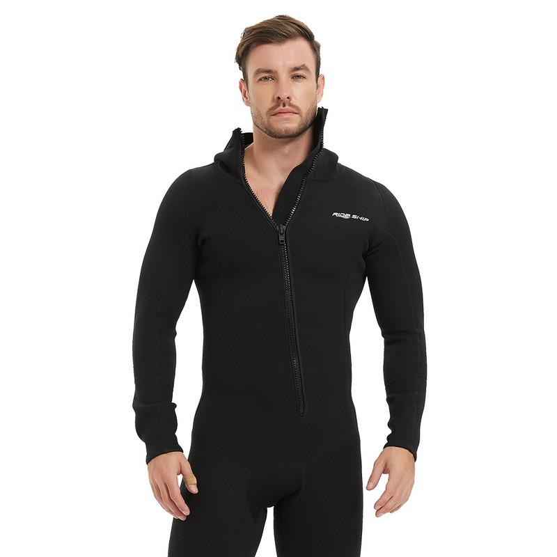 3mm Fullsuit Hooded Wetsuit Scuba Diving Snorkeling Freediving Surfing Warmth Protection Unisex Adult