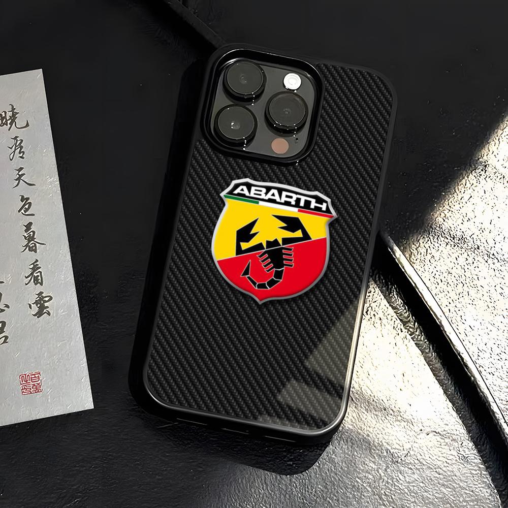 ABARTHess Phone Case PC+TPU For IPhone 15 16 17ProMax 13 16 11 12 14 Pro Xs Max Mini Xr X Plus Cover