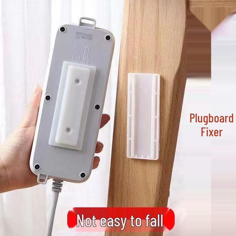 Power Strip Wall Mount: No-Drill, No-Marking Cable Clip and Fixer.