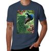 Le Paon Bleu Tshirt Simple Solid Color Crew Neck Tee