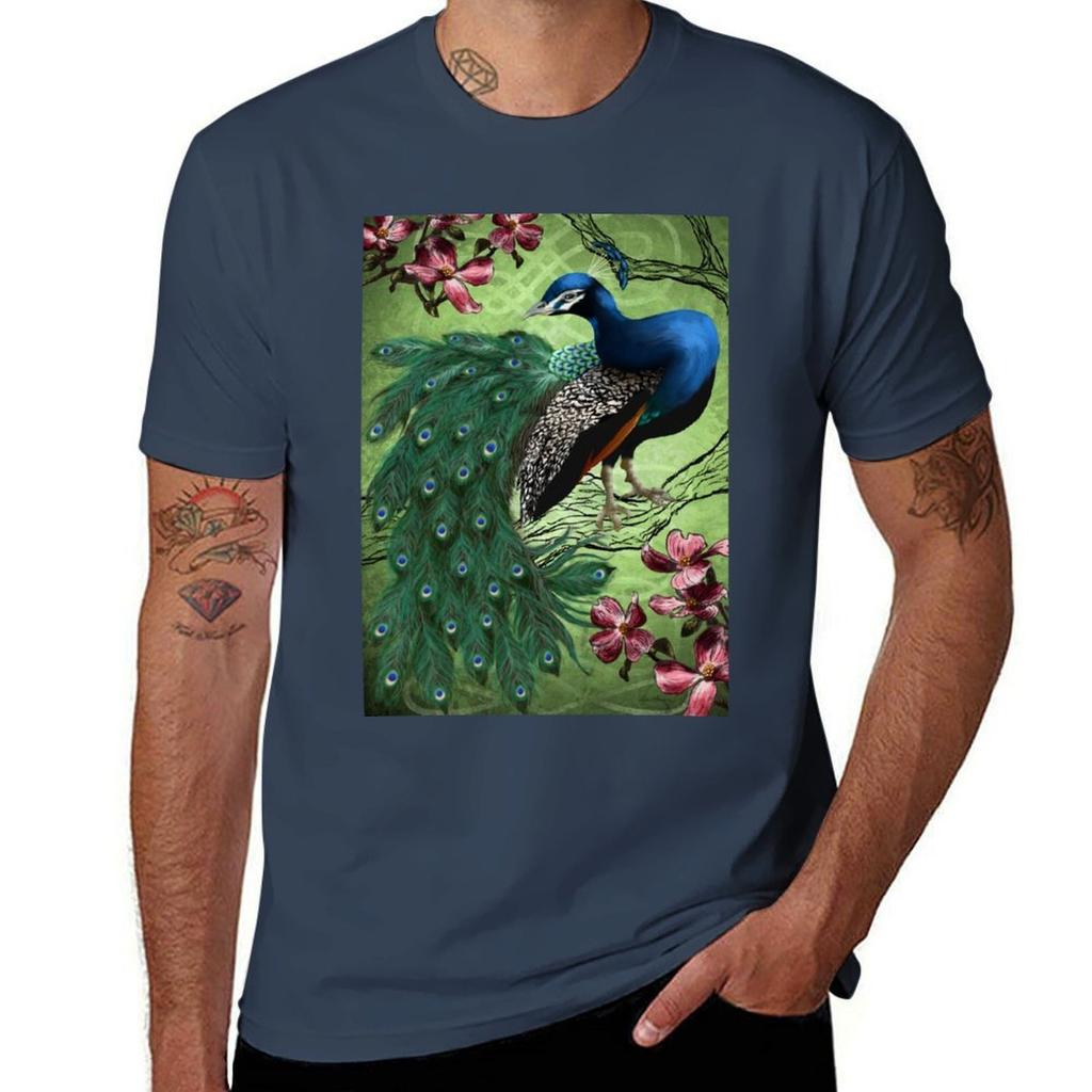Le Paon Bleu Tshirt Simple Solid Color Crew Neck Tee