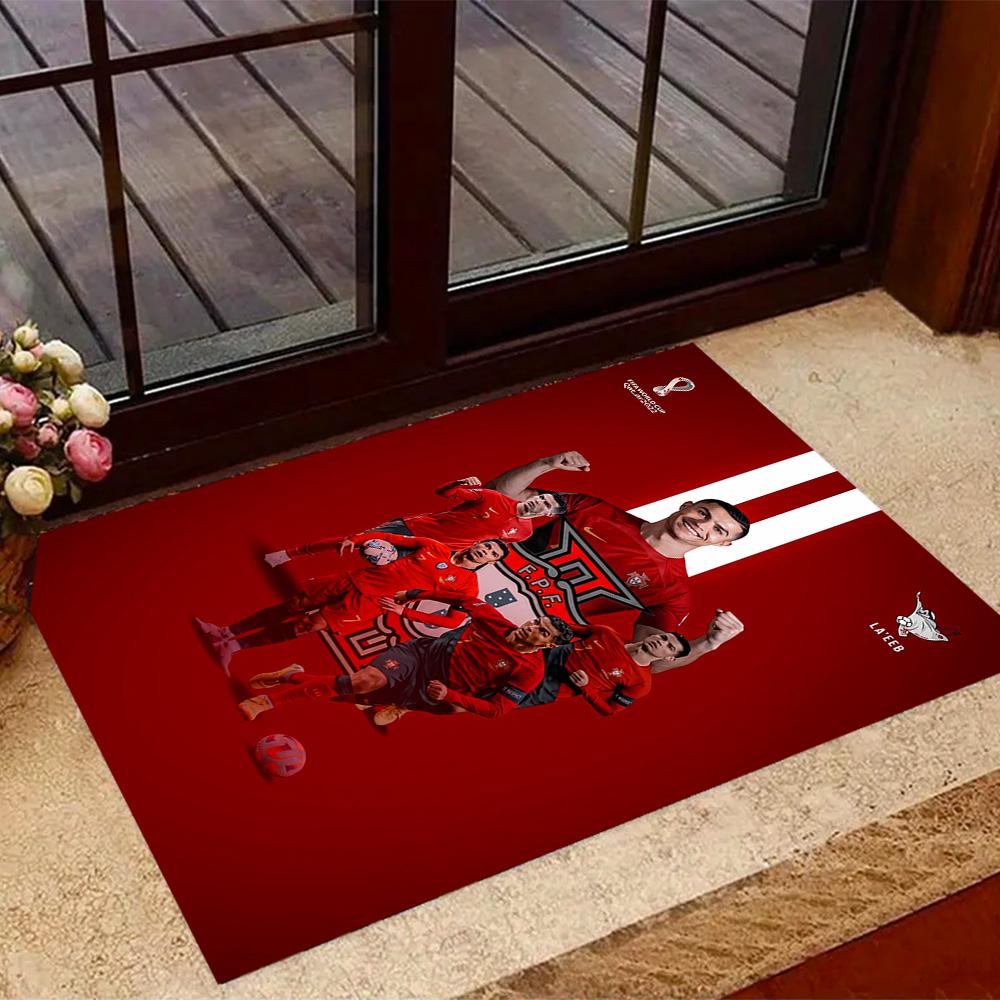 Football Player Action Area Rug Perfect for Decorate room Dining Room Balcony Bedrooms Antislip Carpet Office home decor Best for Christmas