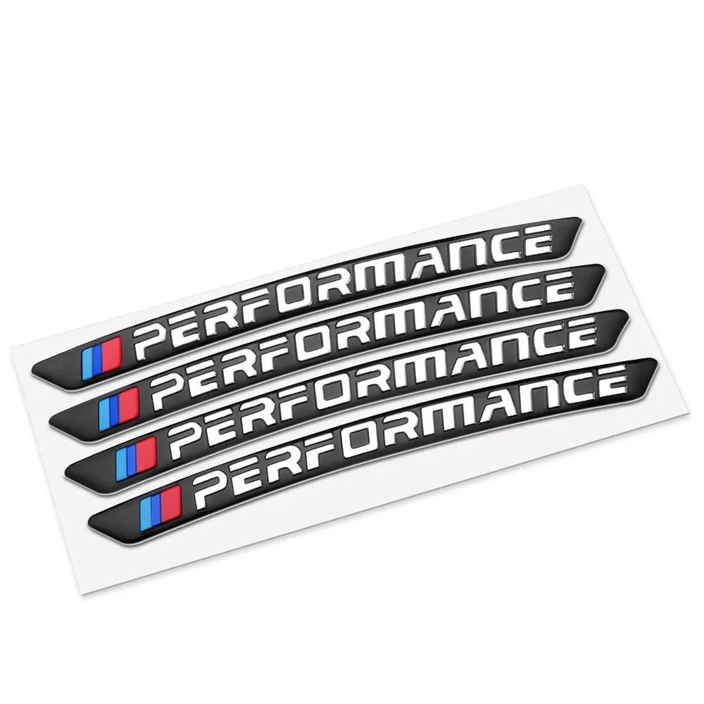 4Pcs Aluminum Car Wheel Rims Stickers Badge Auto Decoration For Bmw Performance E46 E90 E60 F10 F30 E39 E36 F20 E87 G30 E92 E91 BT8