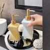 Creative Irregular-shaped Ceramic Lotion Bottle Hotel Soap Shower Gel Refill Bottle Portable Soap Dispenser Bathroom Accessory