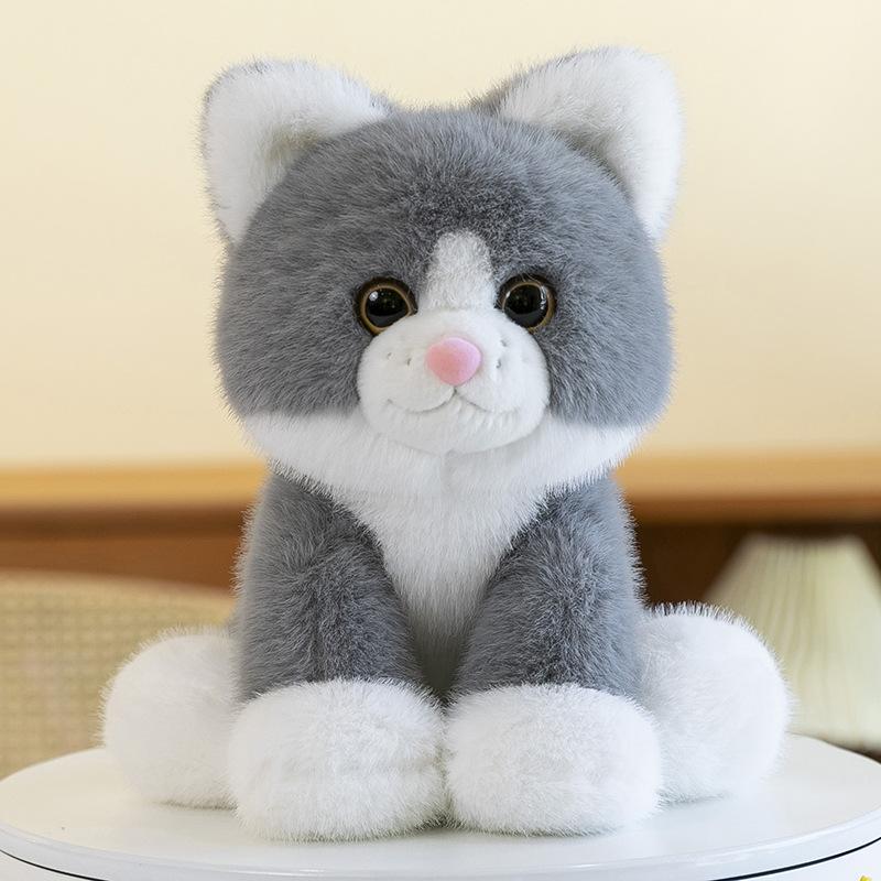 

Cute Hello Animal Plush Toys Children Comfort Kitten Doll Puppy Home Ornament Monkey Souvenir Premium Durable Quality 25cm【0.55kg】