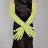 Hot Sexy Lace Long Gloves 55CM Summer Cycling Driving Sun Glove Thin Stretch Mesh Transparent Arm Sleeve Mitten Women