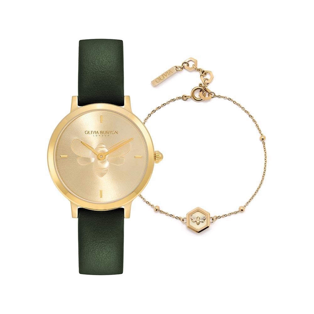 Ollibiabeoteun Gold Set Bee (24070001) Women'S Watch Set