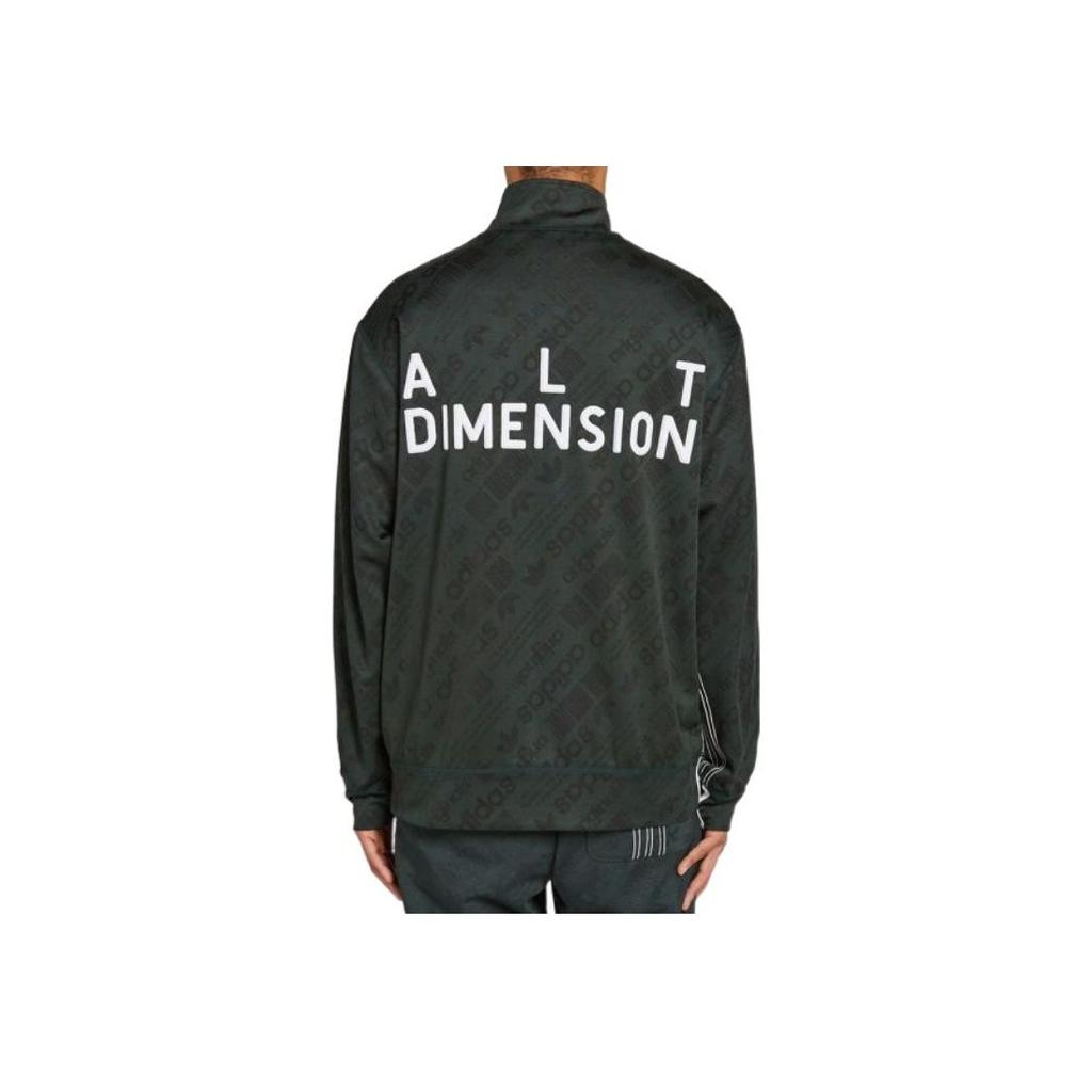 Adidas Originals X Alexander Wang Trefoil Three-Stripe Stand Collar Zip-Up Track Jacket Men Jackets Dark-Green CG1998