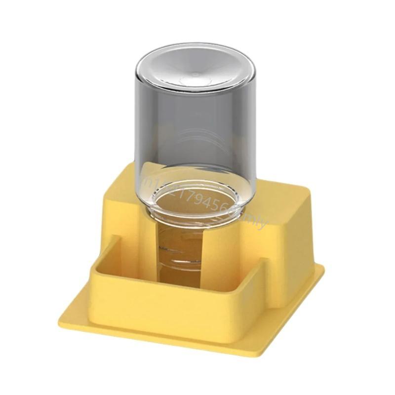 

Multifunctional Reptiles Drinking Bowl Auto Refill Function Space Saving For Small Tanks 6XDE жовтий