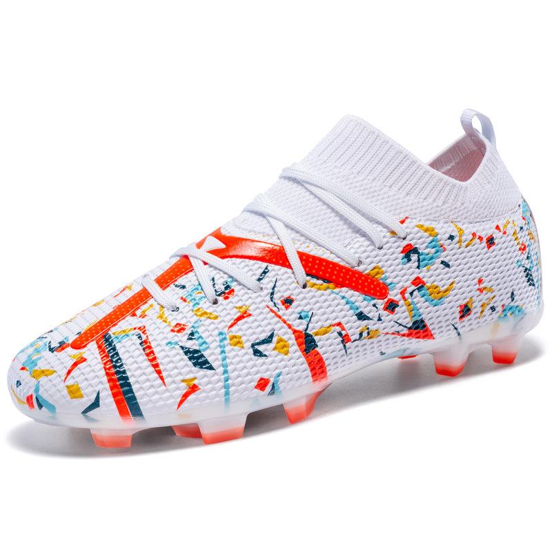 Fashion High Quality Purple Men's Football Shoes Outdoor FG/TF Non-slip Futsal Sneakers Man Original Professional Soccer Cleats For Men