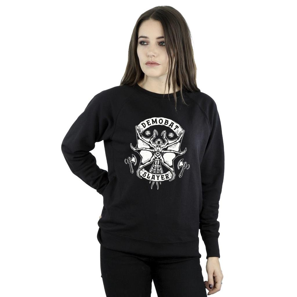 Netflix Womens/Ladies Stranger Things Demobat Slayer Sweatshirt
