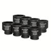 8PCS Jumbo 3/4inch Impact Socket Set, 3/4inch Drive,  SAE Standard Sizes 2-1/16 Inch To 2-1/2 Inch,Chrome-Moly Cr-Mo Steel