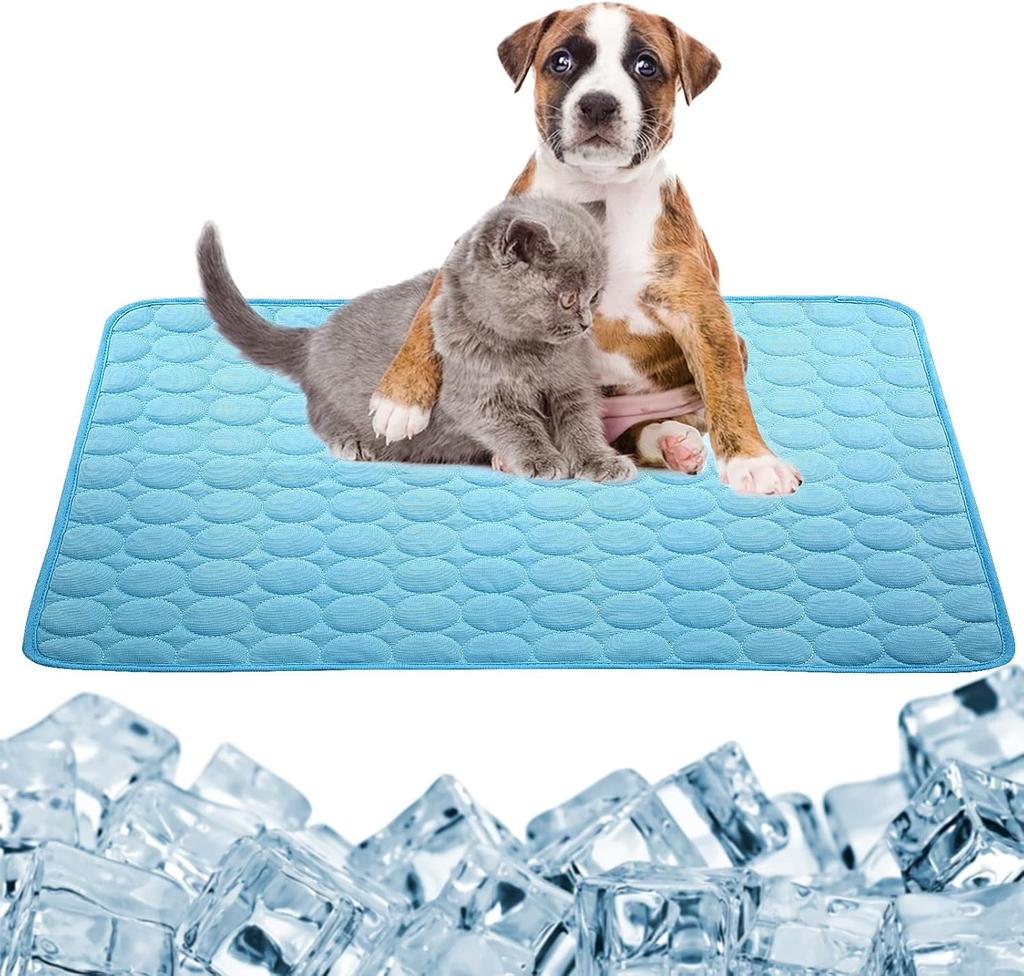 2025 Upgraded Ice-Cool Summer Pet Cooling Mat and Bed Sweat-Absorbent Fabric Available In 4 Sizes for Small Medium and Large Pet