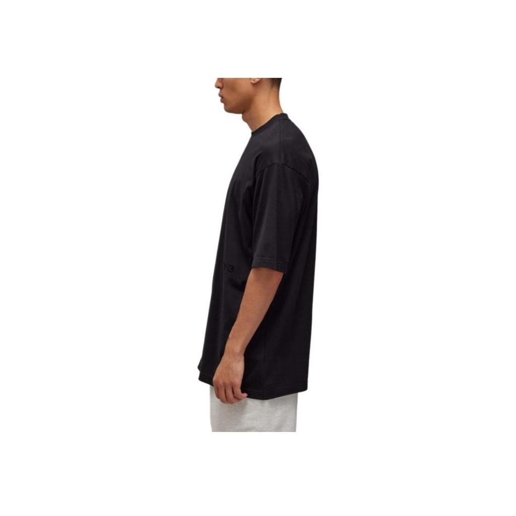 Adidas Solid Color Comfortable Soft Crew Neck Pullover Short Sleeve T-Shirt Unisex Tops Black IW0071