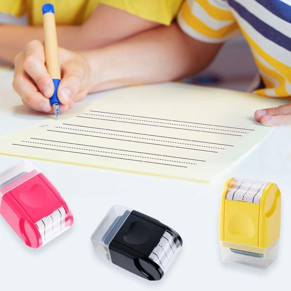 Dashed Handwriting Lines Stamp Roller Practice Roller Stamp for Handwriting Exercise