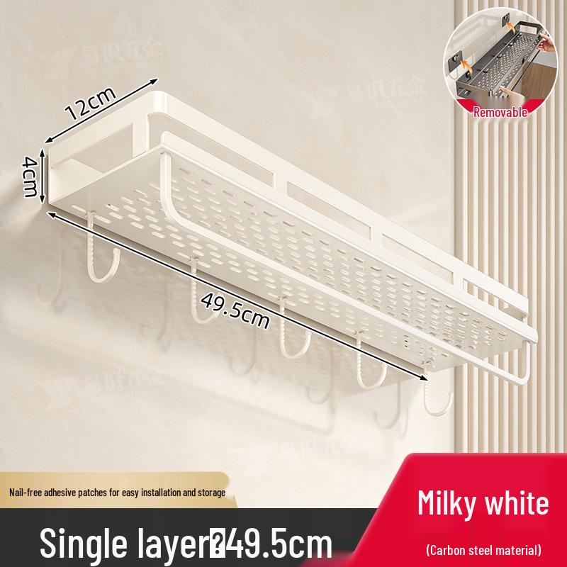 Deliksiz Duvara Monte Banyo Lavabo ve Tuvalet Saklama Rafı