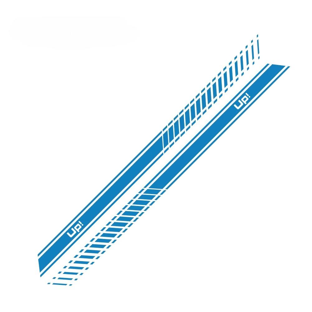 

2PCS Car Door Side Stickers For UP Sport Automobiles Stripes Styling Auto Tuning Accessories Vinyl Film Decals синий