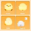 ED Night Light Cute Duck Cartoon Animals Silicone Lamp for Children Kid Touch Sensor Timing USB Rechargeable for Birthday Gifts