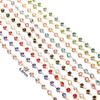 1Meter Colorful Glass Crystal Beads Chain Copper Chains for Necklace Bracelet Jewelry Making DIY Components Accessories