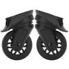 1 Pair PP+PET Roller Mute Suitcase Wheels 360 Degree Swivel Black Replacement Casters Suitcase Replacement Wheels