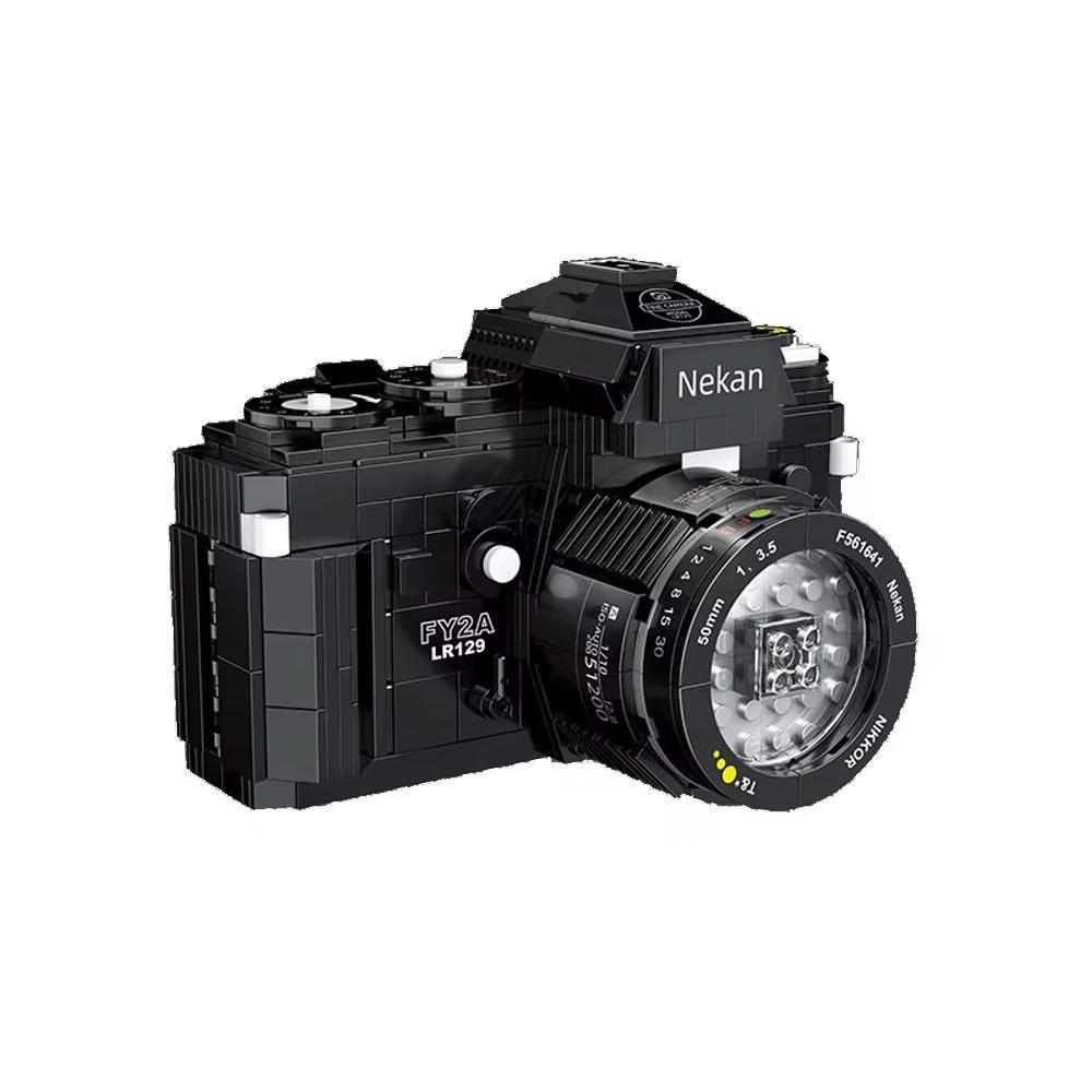 Sammelbares LED Kamera Bauset - Realistisches DSLR Modell, MINT Spielzeug & Bürodeko für Fotografie-Liebhaber