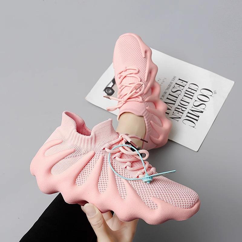 Flying Woven Coconut Shoes Women's Shoes Summer Breathable Mesh Sports Running Octopus Volcano Casual Soft-soled Dad Tide Shoes