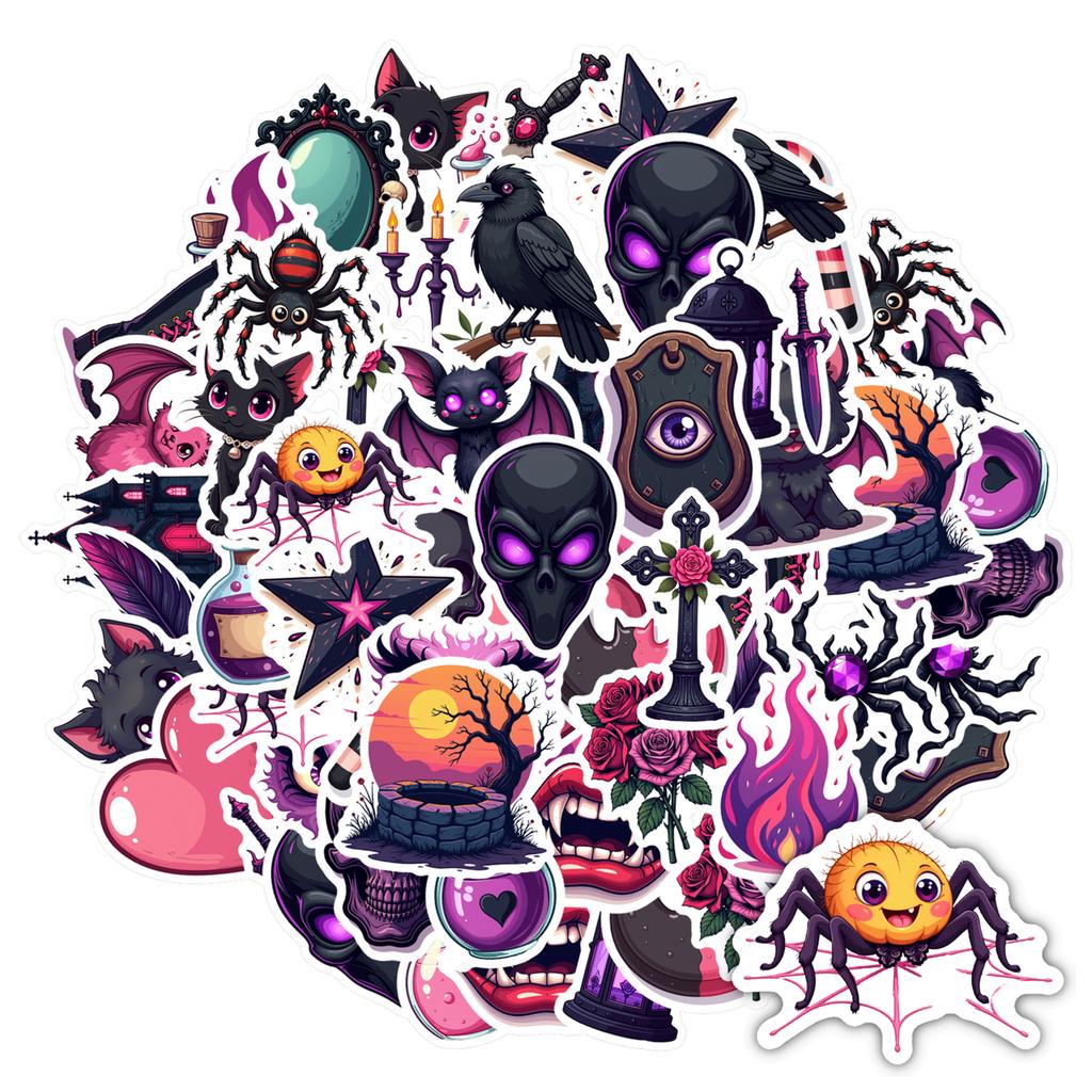 Cute Fantasy Decals Gothic Gothic Gothic Stickers Stationery Stickers For Suitcase Car Sticker