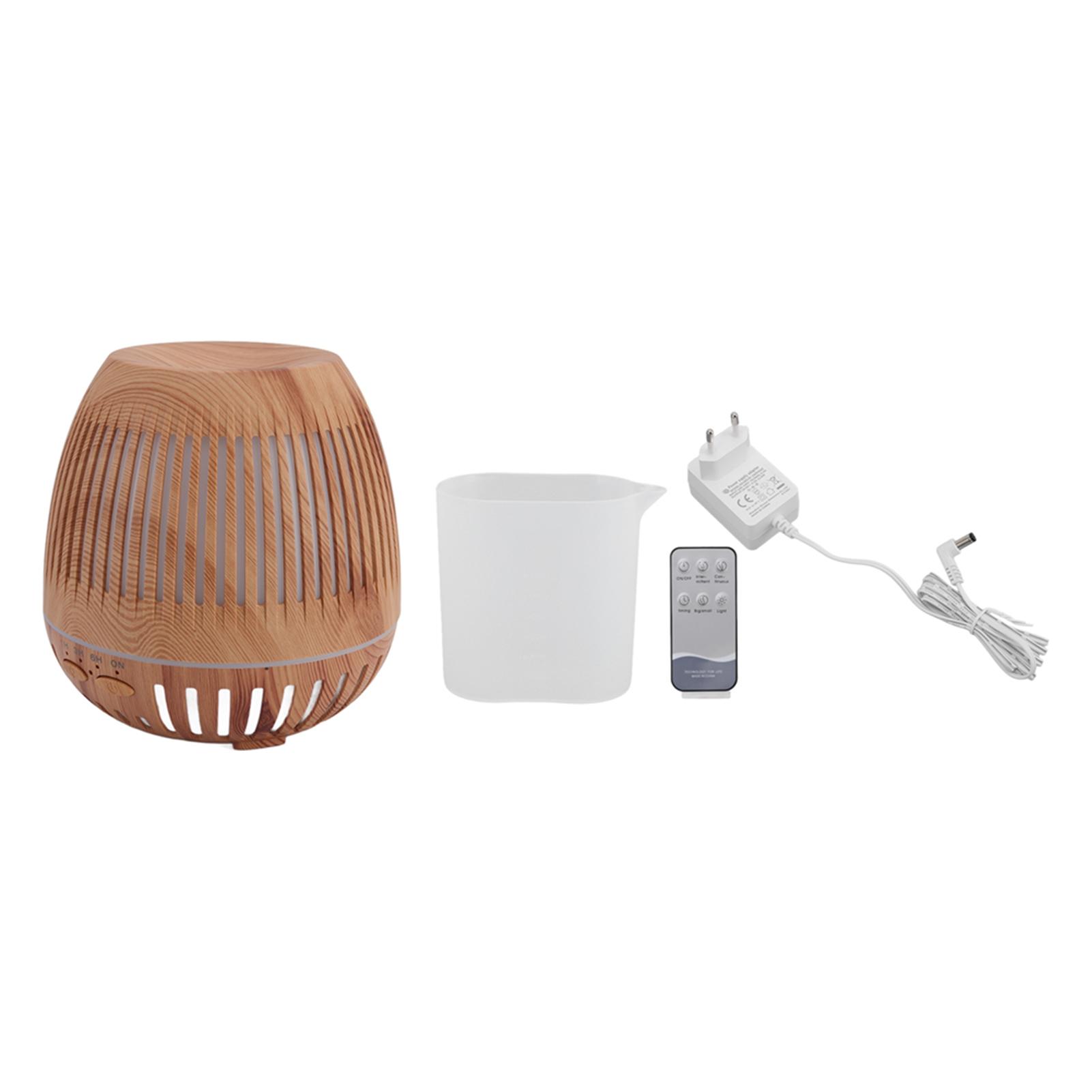 

400 мл Увлажнитель воздуха с текстурой дерева 8 Вт 24 В Пульт дистанционного управления 35 дБ Ультратихий Диффузор для эфирных масел с