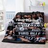 Juventus Customize Your Name Blanket Cozy Customizable Blanket Soft Warm Cozy for Nap Picnics Bed Seaside Four Seasons Universal