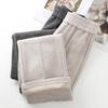 Oatmeal High-Waist Slimming Wide-Leg Pants for Women - 2024 Autumn/Winter Collection