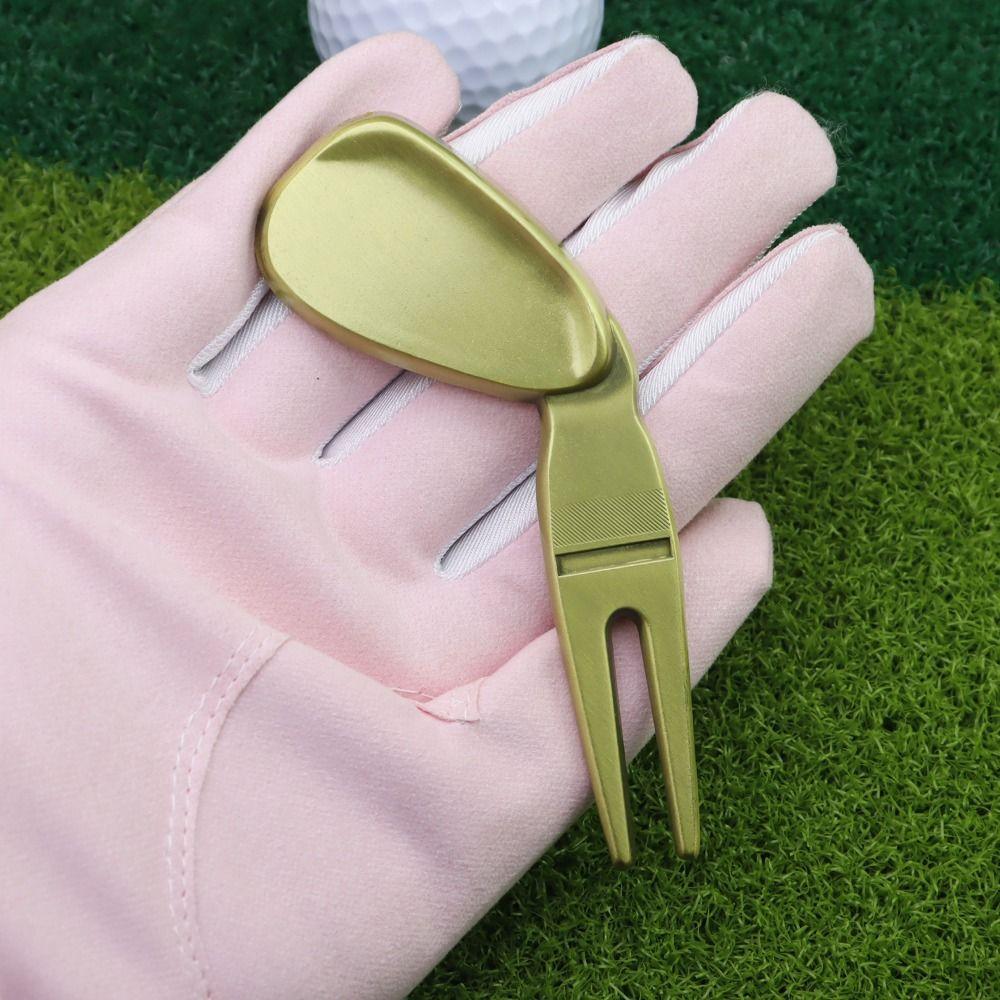 Spacecraft Golf Green Fork Zinc Zinc Zinc Alloy Divot Fork Groove Cleaner Golf Ball Marker  Bottle Opener