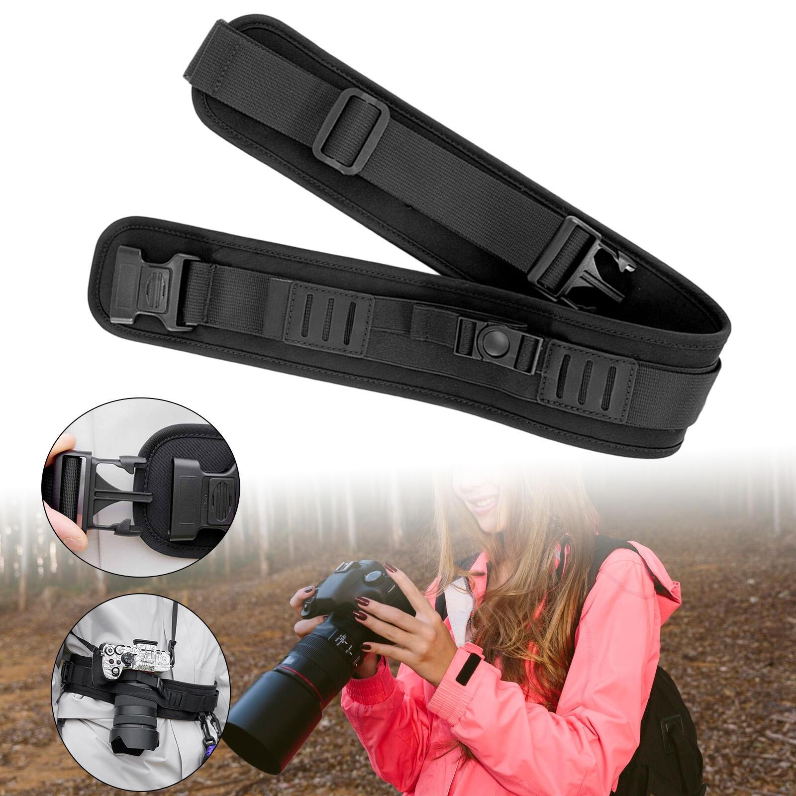 

Camera Hip Strap with D-rings And Fastener for Camping Outdoor Activities Black