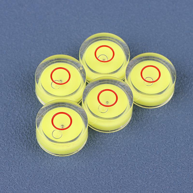 5Pcs Mini Round Accuracy Bubble Level Bullseye Instrument Horizontal Precision Bubble Level Measuring Tool