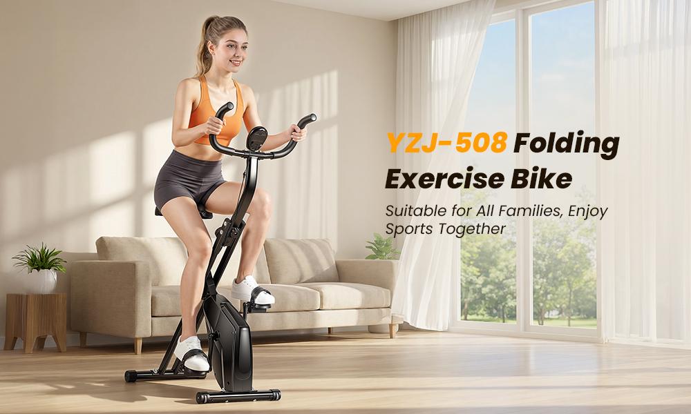 Indoor Exercise Bike YZJ-508 5 Levels Seat Adjustment 100 kg Maximum User Weight with Smart LCD Display
