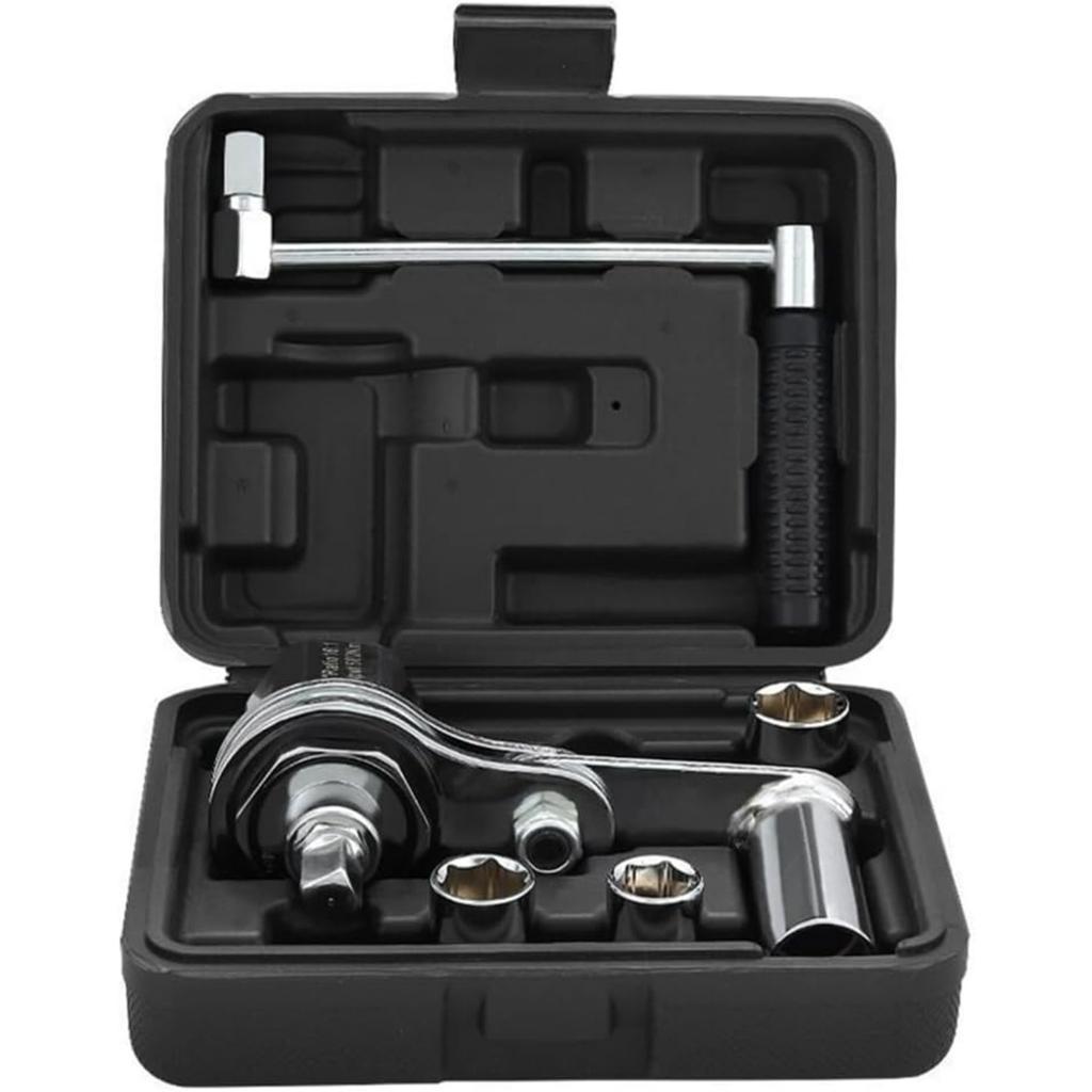 Drehmomentvervielfacher, Schwerlast-Arbeitssparender Mutternentfernungswerkzeug mit 17mm/19mm/21mm Steckschlüsseln Schraubenschlüssel-Booster Reifenmutternentferner Reifenmontage Arbeit