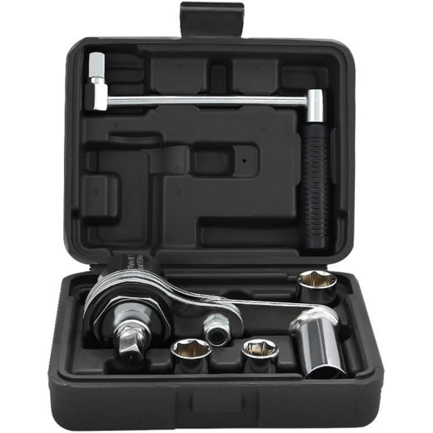 Torque Multiplier,Heavy Duty Labor-Saving Nut Disassembly Tool with 17mm/19mm/21mm Sockets Wrench Booster Tire Nut Remover Tire Disassembly Labor
