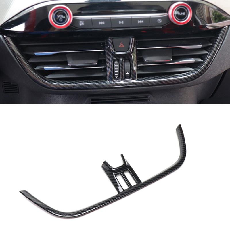 For Ford Focus MK4 Carbon Fiber Look Interior window swtich gear Steering Wheel Headlamp air Switche Button Cover Trim