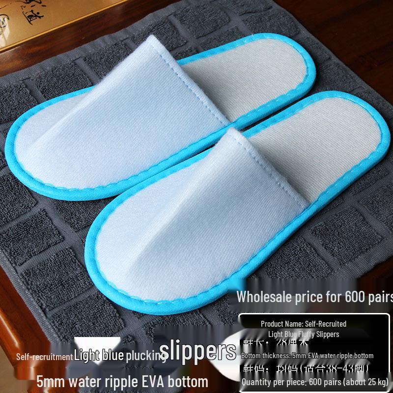 Disposable Terry Cloth Slippers for Hotel Guests