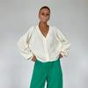 Women's Solid Color Single-Breasted Knitted Cardigan - Autumn/Winter European & American Style