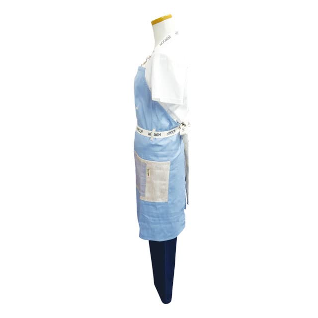 Watanabe Moomin Center Front Length Width Apron, 80.5cm, 81cm, Cotton, MM-7227