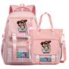 2Pcs/set Anime One Piece Large Capacity Handbag for Teenager Student Children Girl Boy Back To School Washable Versatile Crossbody Shoulder Bag