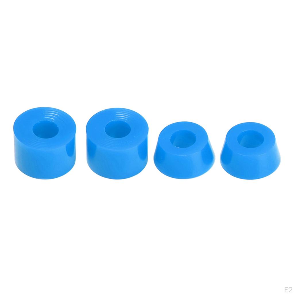 Set 4 Cups Caoutchouc Pour Trucks Skateboard - Protecteur Flexible Longboard - 3 Diamètres