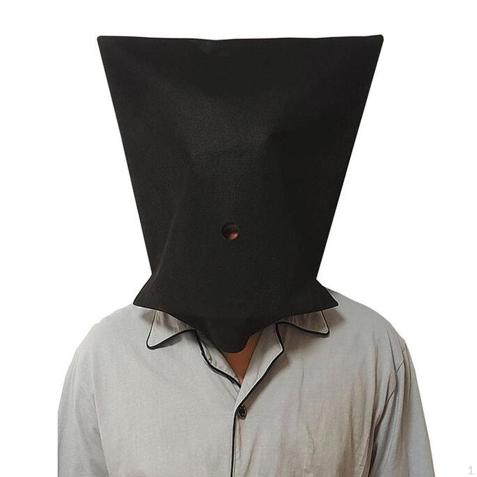 

Хэллоуин Косплей Маска Черная для Взрослых Головной Убор Маскарад Праздник Square B