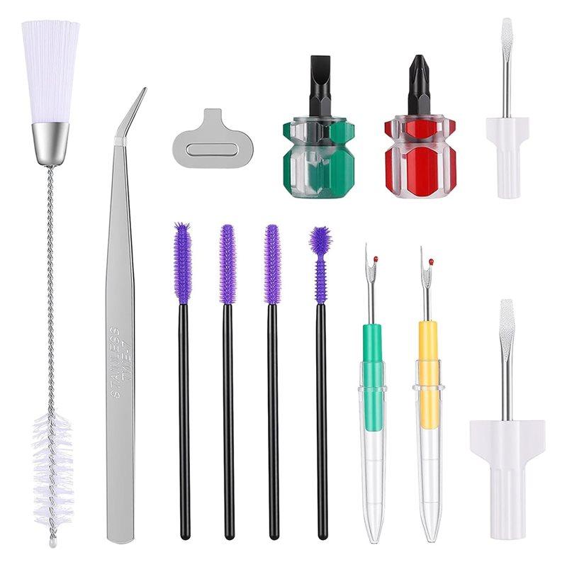 

13Pcs Sewing Machine Maintenance Kit With Tweezers, Screwdrivers, Brushes For Efficient Cleaning