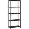 Lagerregal - - ETAGERE PLUS 75/5 - 5 Regale - Schwarz