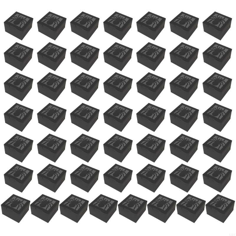 50pcs Halloween Candy Boxes Pumpkin Festival New Year Party Decoration Gift X3UC